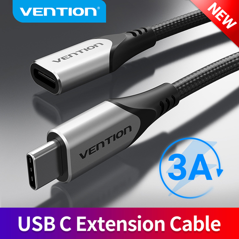VENTION USB C Extension Cable Male to Female Type C Extender Cord Thunderbolt 3 4K Cable for MacBook Type C 3.1 Extension Cord ► Photo 1/6