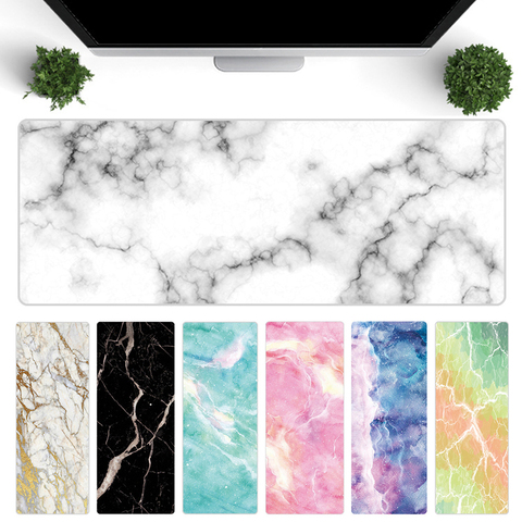 1PC Large Marble Grain Soft Mouse Pad Office Computer Desk Mat Modern Table Game Keyboard Laptop Cushion Accessories ► Photo 1/6