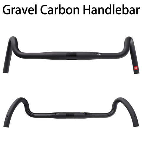 Carbon Gravel handlebar Big Flare Bar Cyclocross Road Bike handlebars 400/420/440mm ► Photo 1/6