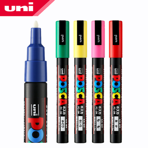 1pcs UNI Marker Marker PC-3M (POSCA) POP Poster Advertisement Water Resistant Office Student Painting Anime Hand-painted ► Photo 1/6