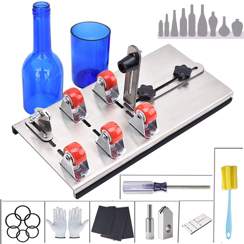 DIY Glass Bottle Cutter Adjustable Sizes Metal Glassbottle Cut Machine for Crafting Wine Bottles Household Decorations Cutting ► Photo 1/6
