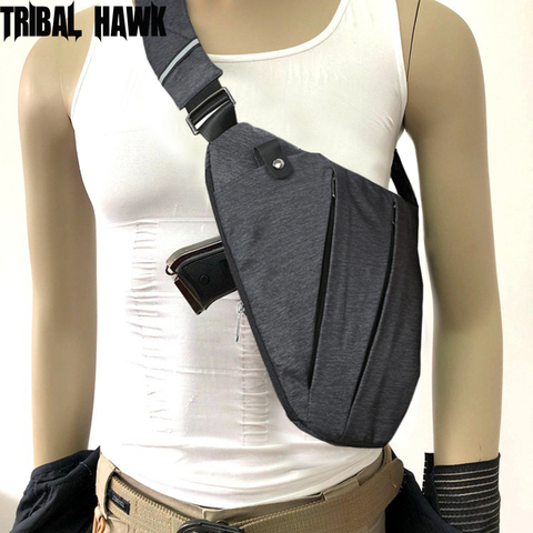 Outdoor Tactical Storage Gun Holster Shoulder Bags Men Anti-theft Chest Bag Army Police Hunting Crossbody Hand Gun Pistol Bag ► Photo 1/6