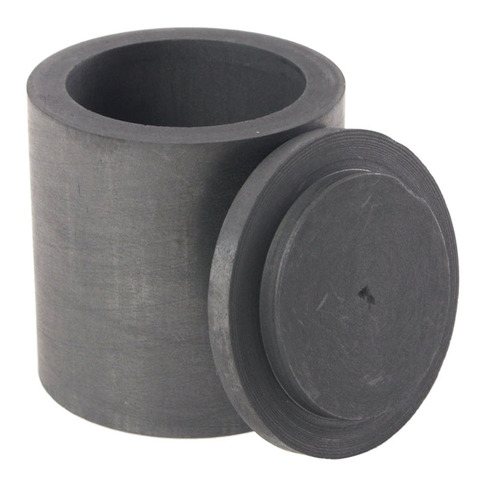 High Purity Graphite Melting Crucible Casting With Lid Cover 40*40mm For Silver&black ► Photo 1/4