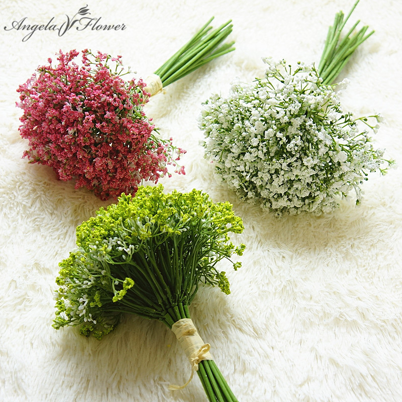 Home Baby's Breath Artificial Flowers Bouquet Gypsophila Wedding Decor Gift 