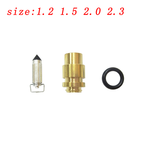 1.2 1.5 2.0 2.3 size Seadoo Polaris Tigersahrk carb watercraft jet ski SPI kit for 38/44/46mm carburetor needle valve seat ► Photo 1/3