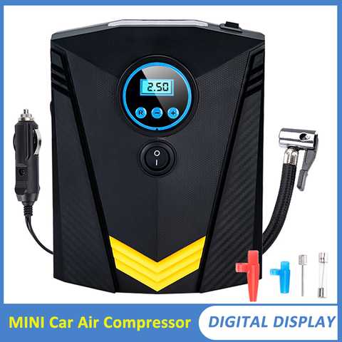 Car Air Compressor Pump 12V Electric Tire Inflatable Portable Auto Car Tire Inflator for Car Motorcycle LED Light Tire Pump ► Photo 1/6