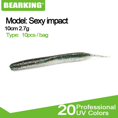 BEARKING 10cm 2.7g 10pcs/bag sexy impact Soft Lures  Fishing Artificial Silicone Bass Pike Minnow Swimbait Jigging Plastic Baits ► Photo 1/6