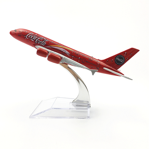 1:400 Scale 16cm COLA Airlines Airbus A380 Metal Alloy Airplane Aircraft Model Decoration Plane Kids Christmas Gift Collectible ► Photo 1/6