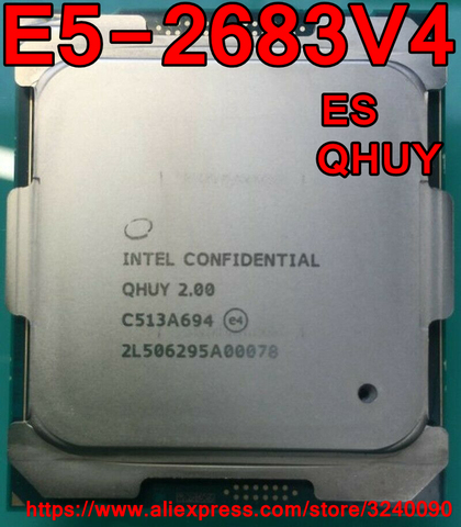 Intel Xeon CPU E5-2683V4 ES QHUY QHZE 2.0GHz 16-Cores 40M LGA2011-3 E5-2683 V4 processor E5 2683V4 free shipping E5 2683 V4 ► Photo 1/2