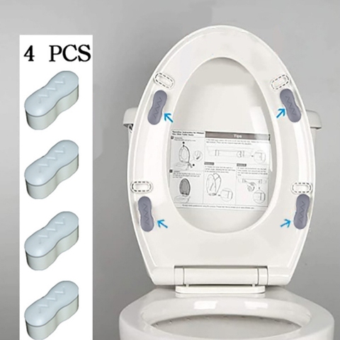 4pcs/set Self-adhesive Toilet Seat Lid Gasket Home Garden Household Merchandises Bathroom Products ► Photo 1/6