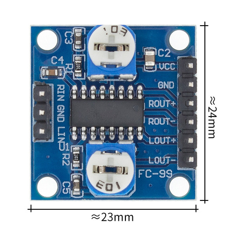 PAM8406 Digital Amplifier Board With Volume Potentiometer 5Wx2 Stereo M70 ► Photo 1/6