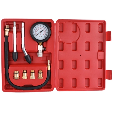 Gasoline Engine Compression Tester Auto Petrol Gas Engine Cylinder Automobile Pressure Gauge Tester Automotive Test Kit 0-300psi ► Photo 1/6