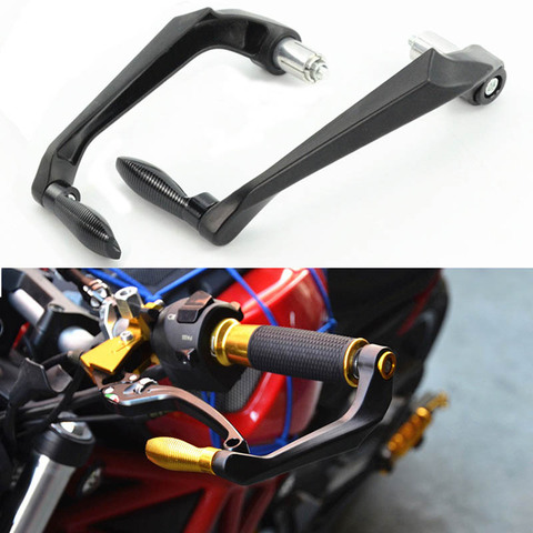 CNC Aluminum Motorcycle Handlebar Brake Clutch Levers Protector Guard For Yamaha R3 R25 Yzf R1 Yzf R6 Handle Bar Moto Parts Bike ► Photo 1/5