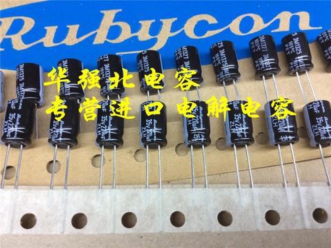 2022 hot sale 30PCS/50pcs Japan Rubycon 35V220UF 8X11.5 ZLH long life 105 degrees electrolytic capacitors free shipping ► Photo 1/1
