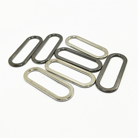 10Pcs Metal Seamless Oval Ring Buckles Loops For Tape Leather Handmade Bag Belt Belt Buckles Garment DIY Accessories 20/30/40mm ► Photo 1/6
