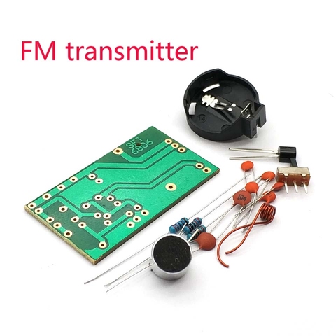 Simple FM wireless microphone FM transmitter board parts electronic training radio diy kit FM microphone transmitter ► Photo 1/5