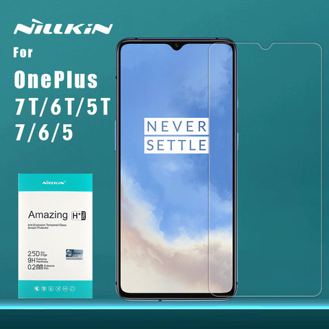 Oneplus 7 7T 6T 6 5T 5 Tempered Glass Nillkin 9H+ Pro 2.5D Clear Glass Screen Protector Film for Oneplus 7 6T 6 5T Nilkin Glass ► Photo 1/6