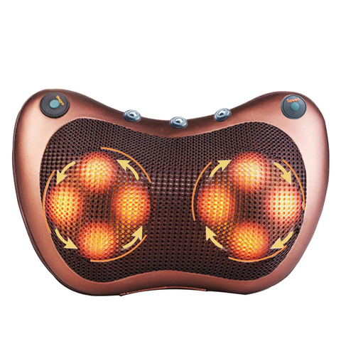 Massage Pillow Electric Neck Massager Multifunctional Shoulder Infrared Heating Magnetic Therapy Massage Relaxation Massageador ► Photo 1/1