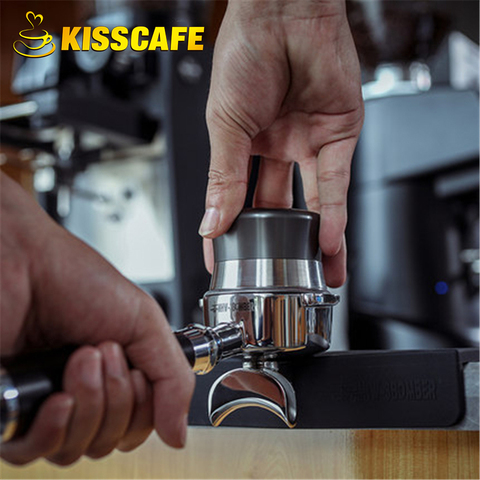 58.35mm Ajustable Coffee Tamper Aluminum Handle Powder Hammer Stainless Steel Thread/Flat Base Espresso Distributor Accessory ► Photo 1/5