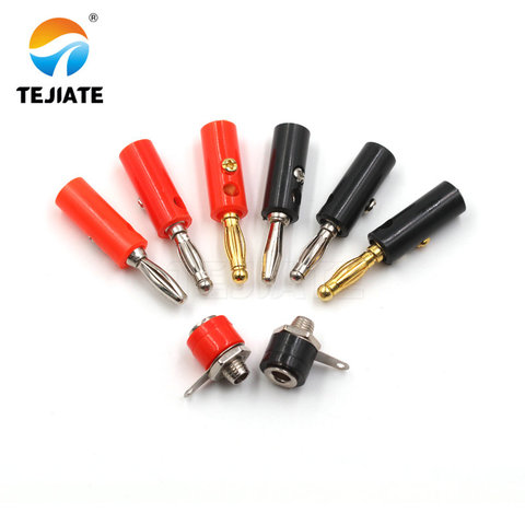 10PCS Banana Binding Post 4MM Lantern Head Test Terminal Tetrahedral Plug/Socket Power Adapter Electronic Connector ► Photo 1/6