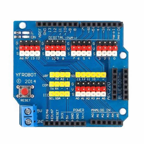 V5 Sensor Shield Expansion Board Shield For Arduino UNO R3 V5.0 Electronic Module Sensor Shield V5 expansion board ► Photo 1/6