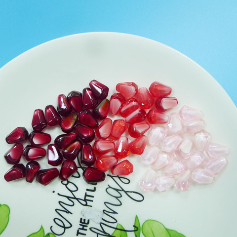 2022 New style 40pcs/lot color small pomegranate aberdeen shape resin beads without holes diy jewelry earring accessory ► Photo 1/5