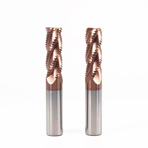 Rough skin milling cutter 4mm 6mm 10mm 12mm 14mm 20mm 4slot lengthened tungsten steel alloy milling cutter thread milling cutter ► Photo 1/6