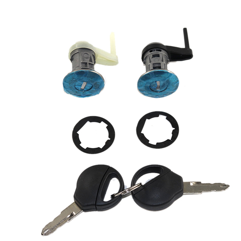 Front Door Lock Barrel cylinder Left & Right Set + 2 Keys FOR PEUGEOT 206 1998-2010 OE:9170N8 ► Photo 1/6