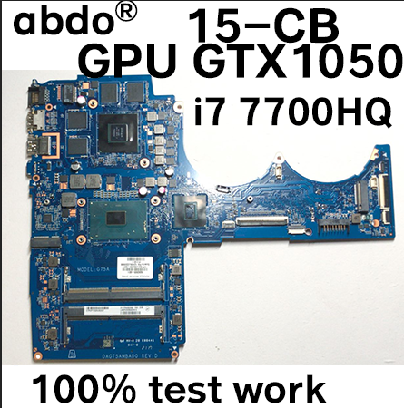 For HP Pavilion 15-CB notebook motherboard DAG75AMBAD0 926304-601 926304-501 CPU i7 7700HQ GPU GTX1050 2GB DDR5 100% test work ► Photo 1/5