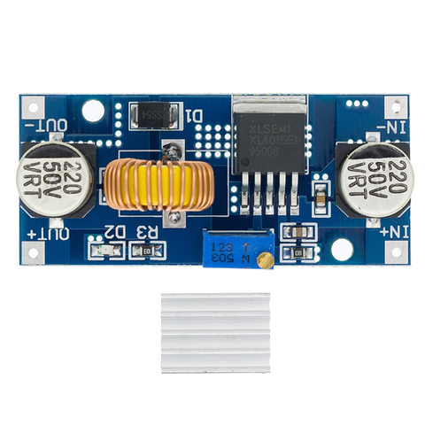 5A DC-DC Step Down Adjustable Power Supply Module Lithium Charger XL4015 4~38V 96% 5A DC adjustable step-down module 4015 ► Photo 1/6