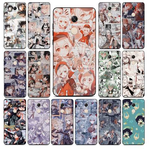 YNDFCNB Genshin Impact Phone Case for RedMi note 4 5 7 8 9 pro 8T 5A 4X case ► Photo 1/6