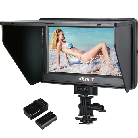 Viltrox 7'' DC-70 II Clip-on HD LCD HDMI AV Input Camera Video Monitor Display & Battery & Charger for Canon Nikon DSLR BMPCC ► Photo 1/6