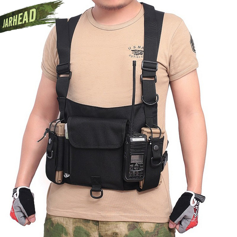 Multi-Function Tool Pouch Tactical Combat Chest Pack Molle Vest Pouch Chest Bag Multi-Purpose Daypack Concealed Anti-theft ► Photo 1/6