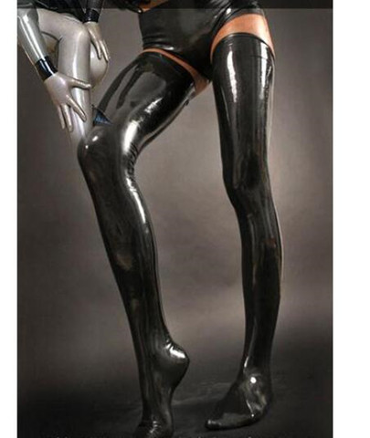 Hot Latex Tights For Women Long Rubber Latex Stockings Fashion Stockings Cosplay Custume Customize Service ► Photo 1/1