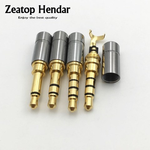 4Pcs Mini 3.5mm 2 / 3 / 4 Pole Plug 3.5 Mono / Stereo Male Adapter with Clip Soldering Audio Jack for DIY Headphone Connector ► Photo 1/6