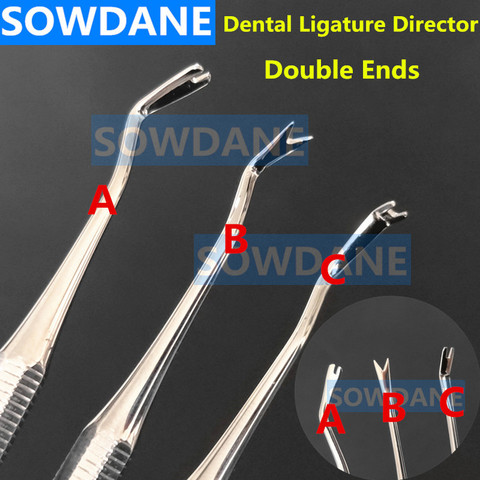 Dental Orthodontic Double Ended Ligature Director Curved with Scaler Fine Narrow Dentist Tool Instrument ► Photo 1/6