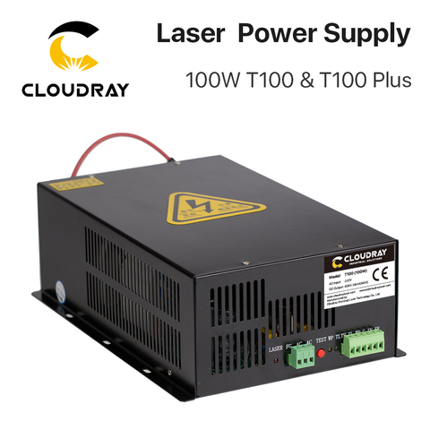 Cloudray 80W-100W CO2 Laser Power Supply Source  for CO2 Laser Engraving Cutting Machine HY-T100 T / W Plus Series Long Warranty ► Photo 1/6