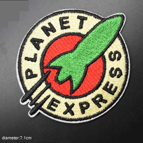 Planet Express Space Iron on Lovely Embroidered Cloth Patch For Girls Boys Clothes Stickers Apparel Garment ► Photo 1/3