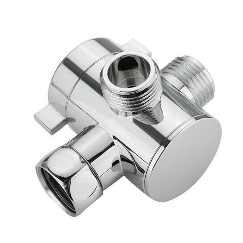 Multi-function 3 Way T-adapter Shower Head Diverter Faucet Valve For Toilet Accessory Bathroom G1/2