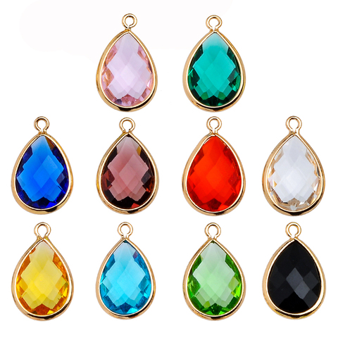 Peixin 6Pcs/lot Teardrop Crystal Glass Pendant Accessories DIY Jewelry Making Earrings Jewelry Wholesale DIY Earring Findings ► Photo 1/6