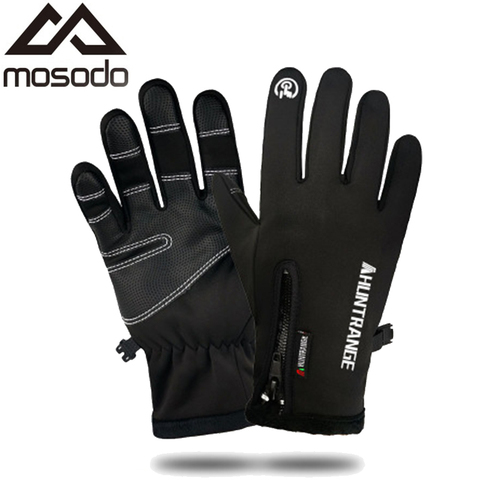 Mosodo Anti Slip Ski Gloves Touch Screen Touch Screen Snow Glove Moto Waterproof Thermal Winter Men Women Gloves Winter Fishing ► Photo 1/1