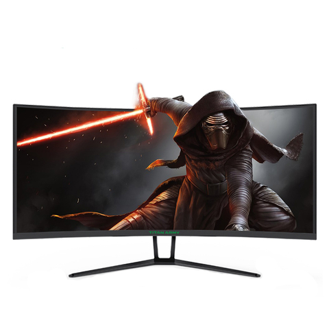 TITAN ARMY 35 inch curved screen 200Hz free sync 21:9 ultra wide band fish screen 2K gaming monitor 144HZ ► Photo 1/6