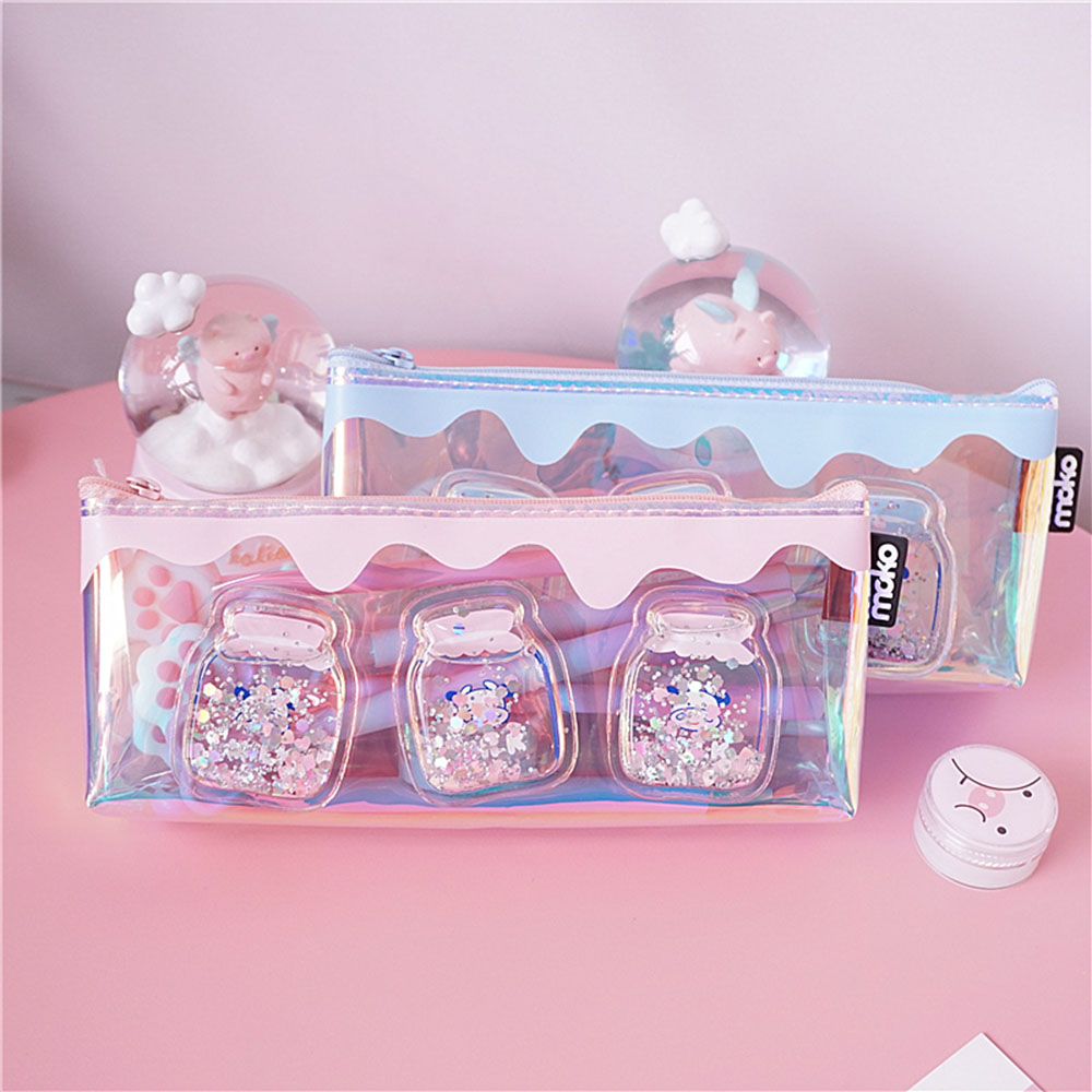 Pencil Case Creative Pencil Case Colorful Pencil Case Large Capacity Pencil  Case Quicksand Stationery Box Art Pen Box School Stationery Supplies  Unicorn Pencil Case Estuche Escolar Kawaii Trousse Scolaire Stylo Estuches  Pencil