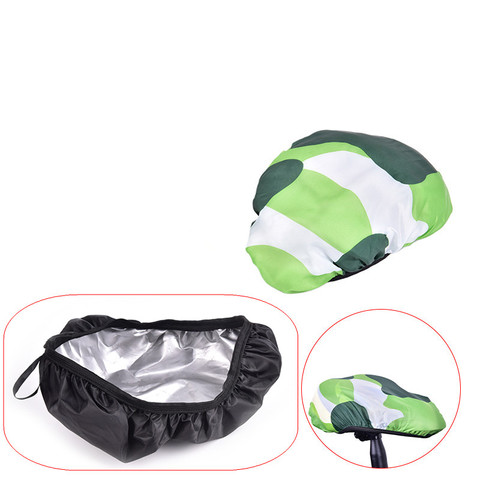 Black Bicycle Saddles Protective Coverings Waterproof Bike Seat Pack Front Tube Bag Saddle Pannier Rear Rain Cover ► Photo 1/6