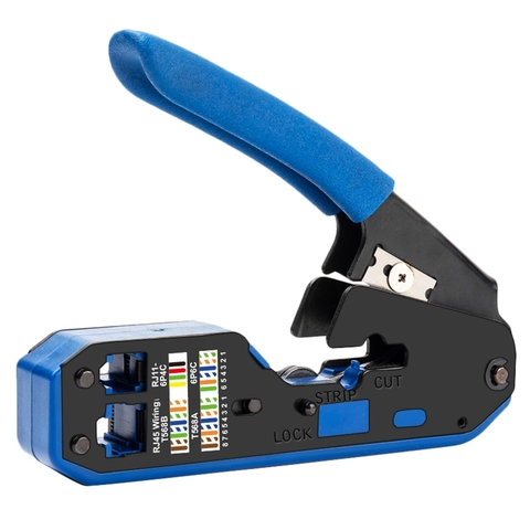 Rj45 Tool Network Crimper Cable Stripping Plier Stripper for Rj45 Cat6 Cat5E Cat5 Rj11 Rj12 Connector ► Photo 1/6