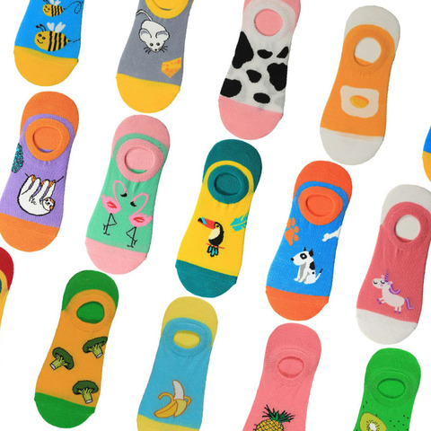 1 pair men socks cotton funny crew socks cartoon animal happy fruit dog women socks novelty gift socks for spring autumn ► Photo 1/6