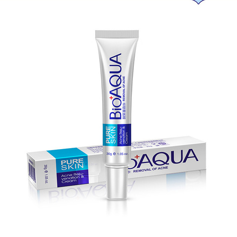 BIOAQUA Herbal Face Cream Anti Acne Treatment Cream Herbal Scar Removal Oily Skin Acne Spots Skin Care Face Care ► Photo 1/5
