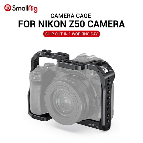 SmallRig Z50 Camera Cage for Nikon Z50 Camera W/ Cold Shoe Mount Nato Rail For Monitor Microphone DIY Options 2499 ► Photo 1/6