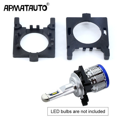 2pcs Auto LED Headlight H7 Bulbs Adapter Holder Socket Installation For Ford Focus Low Beam Head Lamp Retrofitting ► Photo 1/6