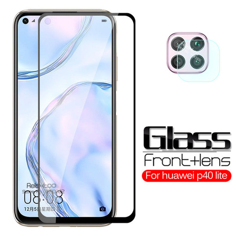 New Glass For P40 Lite Cammera / 2 In 1 Tempered Glass For Huawei P40